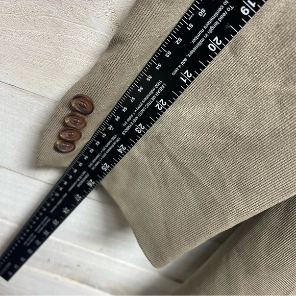 Lauren Ralph Lauren Corduroy Sport Blazer Jacket Mens 48R Tan Lined Stretch - Picture 11 of 12